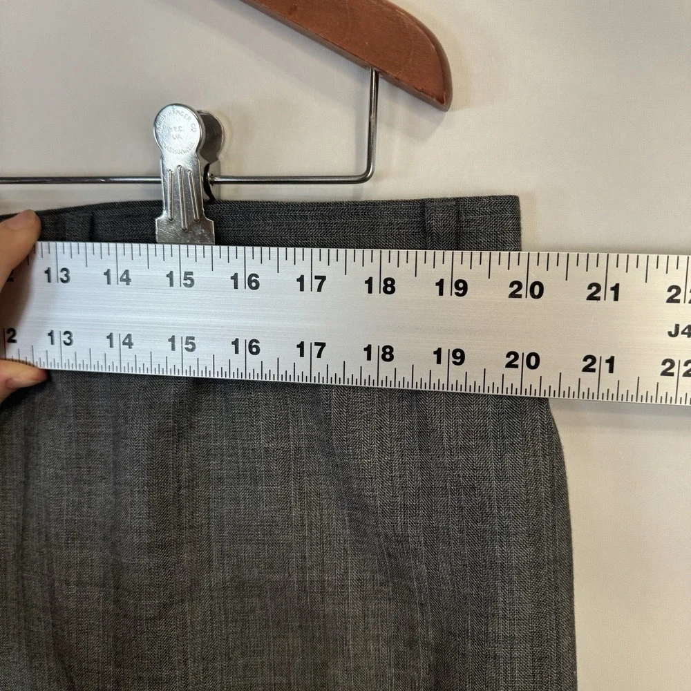 VTG 48L Lauren Ralph Lauren Wool Gray 2-Piece Suit Herringbone 40x28 Classic Fit - Picture 5 of 16